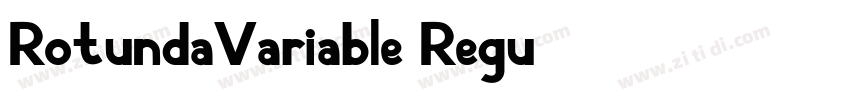 RotundaVariable Regu字体转换